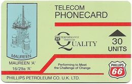 UK - Oil Rigs (Autelca) - (GREEN) Phillips Petroleum - Maureen 'A' (Only CN. On Back ), 30Units, Used - [ 8] Firmeneigene Ausgaben