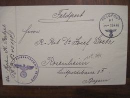 Feldpost 1941 Nummer 45198 Reich Allemagne Cover Stab I U. 1.-4. Kompanie Infanterie-Regiment 367 Rosenheim - Lettres & Documents