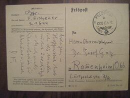 Feldpost 1942 Nummer 21644 Reich Allemagne Cover Sanitats-Kompanie 212 Ostfront - Lettres & Documents
