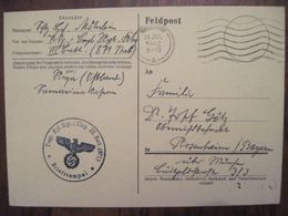 Feldpost 1942 Nummer Reich Allemagne Cover  Trsp Bgt Rgt / Kbg III Btl 871 - Lettres & Documents