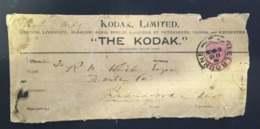 (J 15) Australia (very Old / Condition As Seen On Scan) 1906 ? - Kodak Limited (part Of Packaging ?) - Sonstige & Ohne Zuordnung