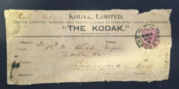 (J 15) Australia (very Old / Condition As Seen On Scan) 1906 ? - Kodak Limited (part Of Packaging ?) - Otros & Sin Clasificación