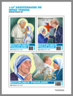 TOGO 2020 MNH Mother Teresa Mutter Teresa Mere Teresa Princess Diana M/S - IMPERFORATED - DHQ2032 - Mother Teresa