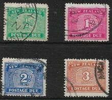NEW ZEALAND 1939 POSTAGE DUE SET SG D41/44 FINE USED Cat £32 - Postage Due