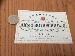 Etiquette Champagne «Alfred ROTHSCHILD Et Cie - GRANDE RÉSERVE - EPERNAY (51) » - Champan