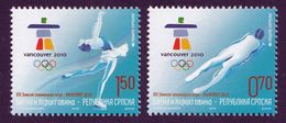 Bosnia Serbia 2010 Winter Olympic Games Vancouver Canada Sledding Figure Skating, Set MNH - Invierno 2010: Vancouver