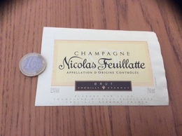 Etiquette Champagne * «Nicolas Feuillatte - BRUT - CHOUILLY EPERNAY (51) » - Champagne