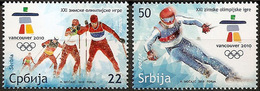 Serbia 2010 Winter Olympic Games Vancouver, Sport, Skiing, Set MNH - Winter 2010: Vancouver