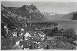 WEESEN → Generalansicht Mit Blick Auf Alvierkette, Fotokarte Ca.1950 - Weesen