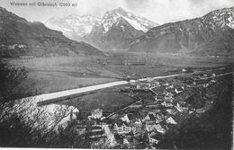 WEESEN → Generalansicht Mit Blick Auf Den Glärnisch, Lichtdruck Ca.1910 - Weesen