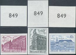 Année Européenne Du Patrimoine Achitectural - N°1769/71 Non Dentelé / Brugge, Namur, Brussel - Autres & Non Classés