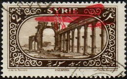 Syrie Obl. N° PA  30 - Surcharge Carmin Sur 2pi Sépia - Poste Aérienne