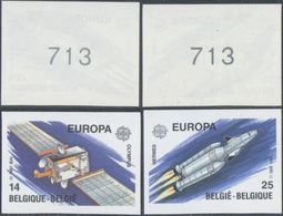 Europa - N°2406/07 Non Dentelé. Télécommunications (Satellite, Navette Spaciale, Espace) / ND - Andere & Zonder Classificatie