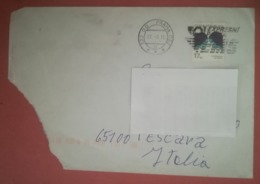 REPUBBLICA CECA COVER TO ITALY - Lettres & Documents