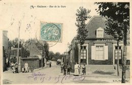 Guines * 1903 * Rue De La Gare * Commerce AU SAPEUR ... - Guines