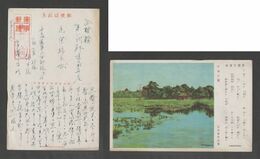 JAPAN WWII Military Nakaumi Park Picture Postcard CENTRAL CHINA WW2 MANCHURIA CHINE MANDCHOUKOUO JAPON GIAPPONE - 1943-45 Shanghai & Nanjing