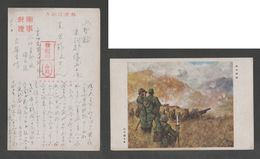 JAPAN WWII Military Artillery Position Picture Postcard CENTRAL CHINA WW2 MANCHURIA CHINE MANDCHOUKOUO JAPON GIAPPONE - 1943-45 Shanghái & Nankín