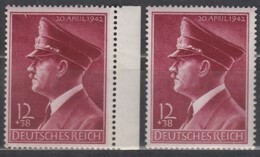 DR 813 X+y, Postfrisch **, 53. Geburtstag AHs 1942 - Neufs