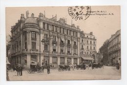 - CPA ANGERS (49) - Hôtel Des Postes Et Télégraphes 1924 (belle Animation) - Edition A. B. N° 4 - - Angers