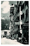 Ref 1392 - Real Photo Postcard - Cars At Herzog-Friedrich-Strasse Innsbruck Austria  Tirol Tyrol - Innsbruck