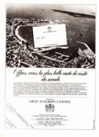 PUB RESIDENCES  " GRAY D'ALBION CANNES  " CANNES  1976 ( 1 ) - Côte D'Azur