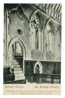 Ref 1395 - Early Postcard - St Alphage Chantry - Solihull Church Warwickshire - Altri & Non Classificati