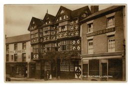 Ref 1395 - Postcard - Feathers Hotel Annexe & Marston Bros - Ludlow - Shropshire Salop - Shropshire