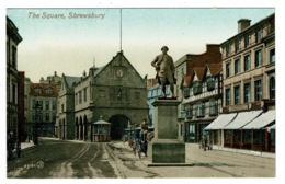 Ref 1396 - Early Postcard - The Square Shrewsbury - Shropshire Salop - Shropshire