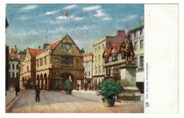 Ref 1396 - Early Raphael Tuck Postcard - The Square Shrewsbury - Shropshire Salop - Shropshire