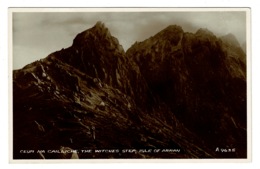 Ref 1396 - Real Photo Postcard - Ceum Na Cailliche The Witches Step Isle Of Arran Scotland - Ayrshire