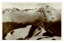 Ref 1396 - Real Photo Postcard - Goatfell From Beinn A' Chliabhain - Isle Of Arran Scotland - Ayrshire