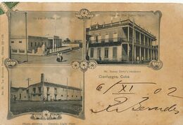 Cienfuegos Tomas Terry Residence,  Carcel, Jail, Electric Plant .  . Pionneer Card  1902 - Cuba