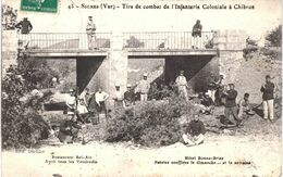 Carte POSTALE Ancienne De  SIGNES - Tirs De Combat De L'Infanterie Coloniale à CHIBRON, Restaurant Bel Air - Signes