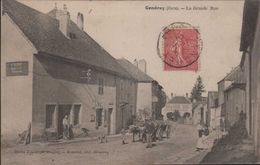 Gendrey La Grande Rue (modiste Attelage Bovins)) - Gendrey