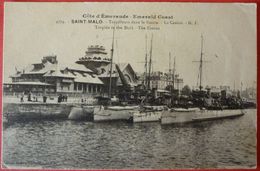 FRENCH WARSHIP - SAINT MALO - TORPILLEURS DANS LE BASSIN - Guerra