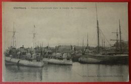 FRENCH WARSHIP - CHERBOURG - CONTRE TORPILLEURS DANS LE BASSIN DU COMMERCE - Guerra