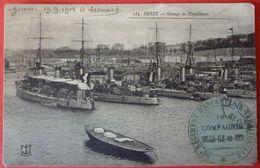 FRENCH WARSHIP - BREST - GROUPE DE TORPILLEURS - Guerre