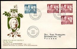 SWEDEN 1961 Alströmer Bicentenary FDC.  Michel 473-74 - FDC