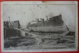 FRENCH WARSHIP - CHERBOURG - DEMOLITION DU CROISSEUR LE TOURVILLE - Guerra