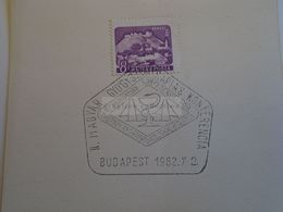 D173179 Hungary Special Postmark Sonderstempel -Hungarian Pharmacotherapy Conference  -Budapest 1962 - Marcophilie