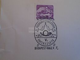 D173182 Hungary Special Postmark Sonderstempel - Meeting Of Postal Ministers Budapest  1963 - Marcophilie