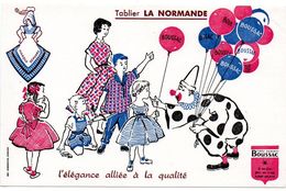 Buvard Tissus Boussac. Tablier La Normande. - Textile & Clothing