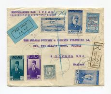 !!! SYRIE, LETTRE RECOMMANDEE PAR AVION D'ALEP POUR LONDRES DE 1945 - Cartas & Documentos