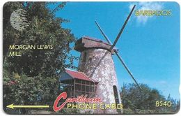 Barbados - C&W (GPT) - Morgan Lewis Mill, 10CBDC, 1993, 40.000ex, Used - Barbados (Barbuda)