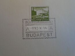 D173185 Hungary Special Postmark Sonderstempel -  Stamp Exhibition  Budapest 1960 - Marcophilie