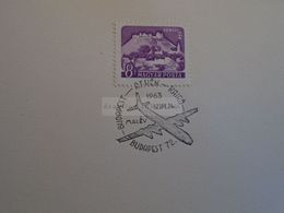 D173188 Hungary Special Postmark Sonderstempel - MALEV Airlines Budapest Athens  Cairo  First Flight 1963 - Marcophilie