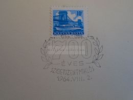 D173194 Hungary Special Postmark Sonderstempel -700 éves SZIGETSZENTMIKLÓS  700 Years Jubilee - Marcophilie