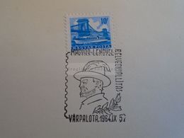 D173195 Hungary Special Postmark Sonderstempel - Hungarian Polish Stamp Exhibition - Jozef Bem - Várpalota  1964 - Marcophilie