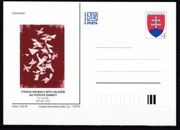 Slowenko, 1997,  P 36,  MNH **,Kinderzeichnungen, Vögel, Children's Drawings, Birds, - Cartoline Postali