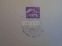 D173200 Hungary Special Postmark Sonderstempel -   Balaton Summer Free University VESZPRÉM 1961 - Marcophilie